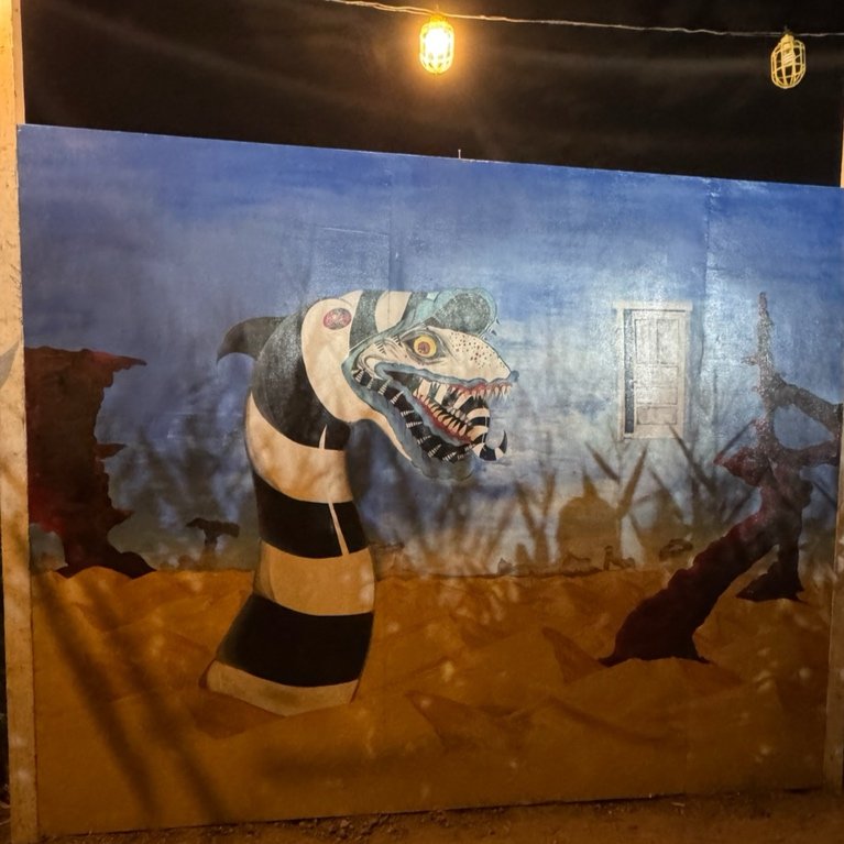 Beetlejuice Sandworm Photo Op
